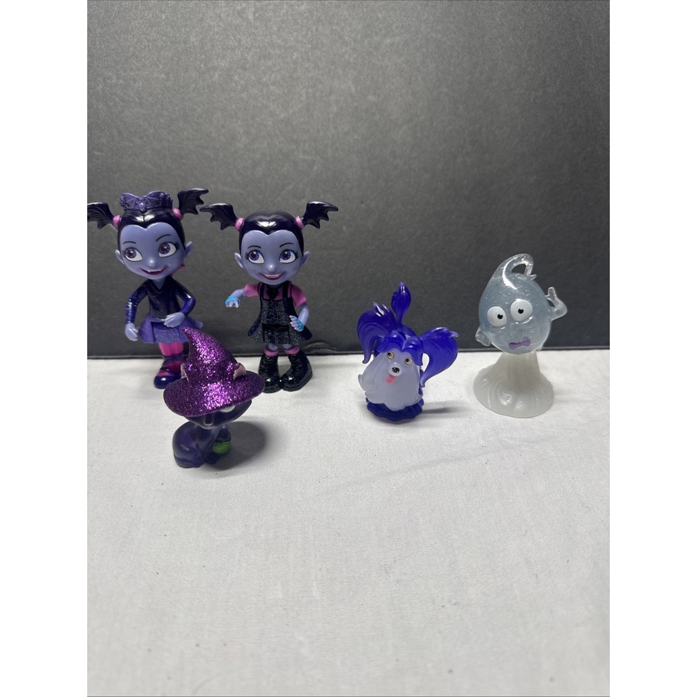 Disney Vampirina Figures Lot of  5 Vampirina Glow Ghost Dog Cat